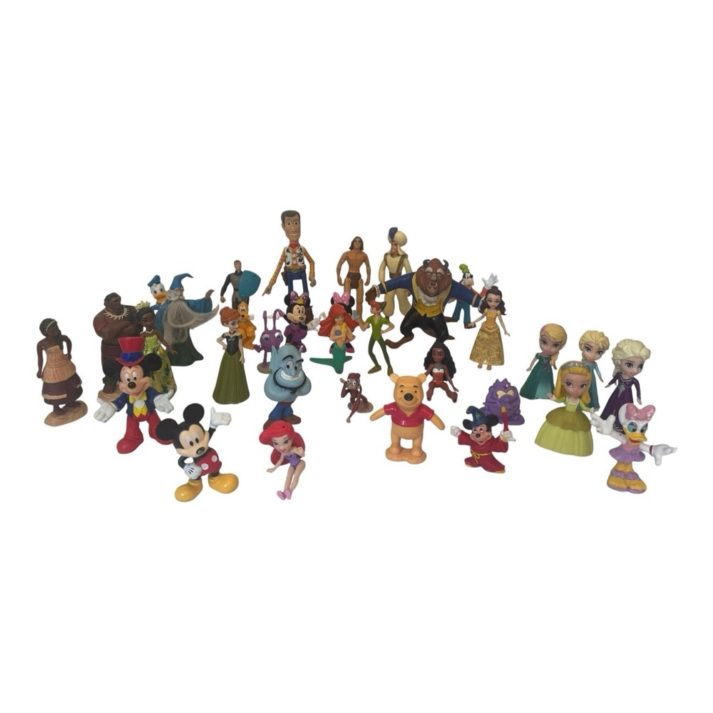 Mixed Lot Of 32 Disney Pvc‎ Figures Cake Toppers Figurine Toys Miscellaneous